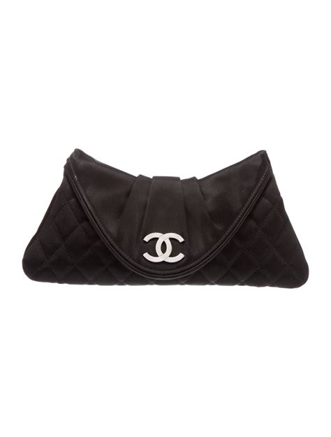 chanel half moon satin clutch|Chanel Satin Half Moon Clutch .